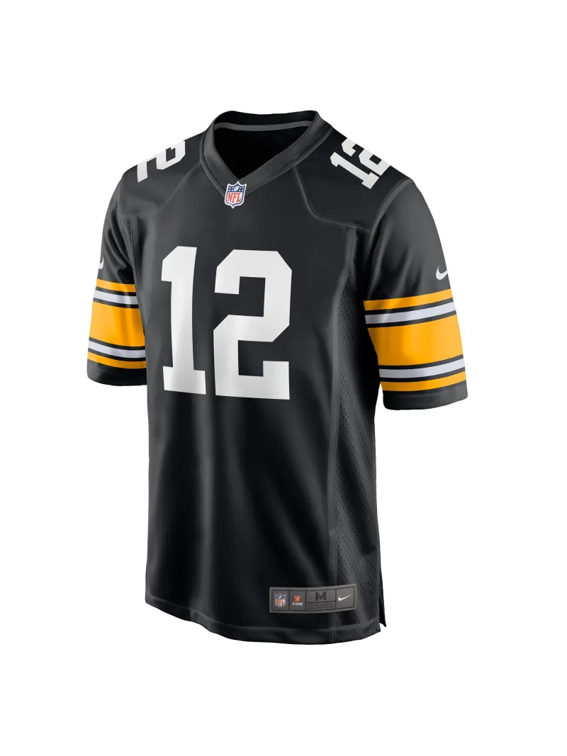 Men's Pittsburgh Steelers Terry Bradshaw Nike Black Retired Players Game Jersey