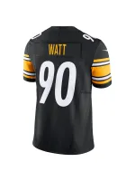Men's Pittsburgh Steelers TJ Watt Nike Black Vapor FUSE Limited Jersey