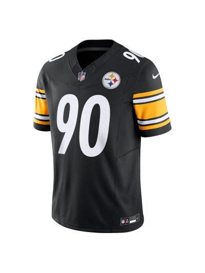 Men's Pittsburgh Steelers TJ Watt Nike Black Vapor FUSE Limited Jersey 02