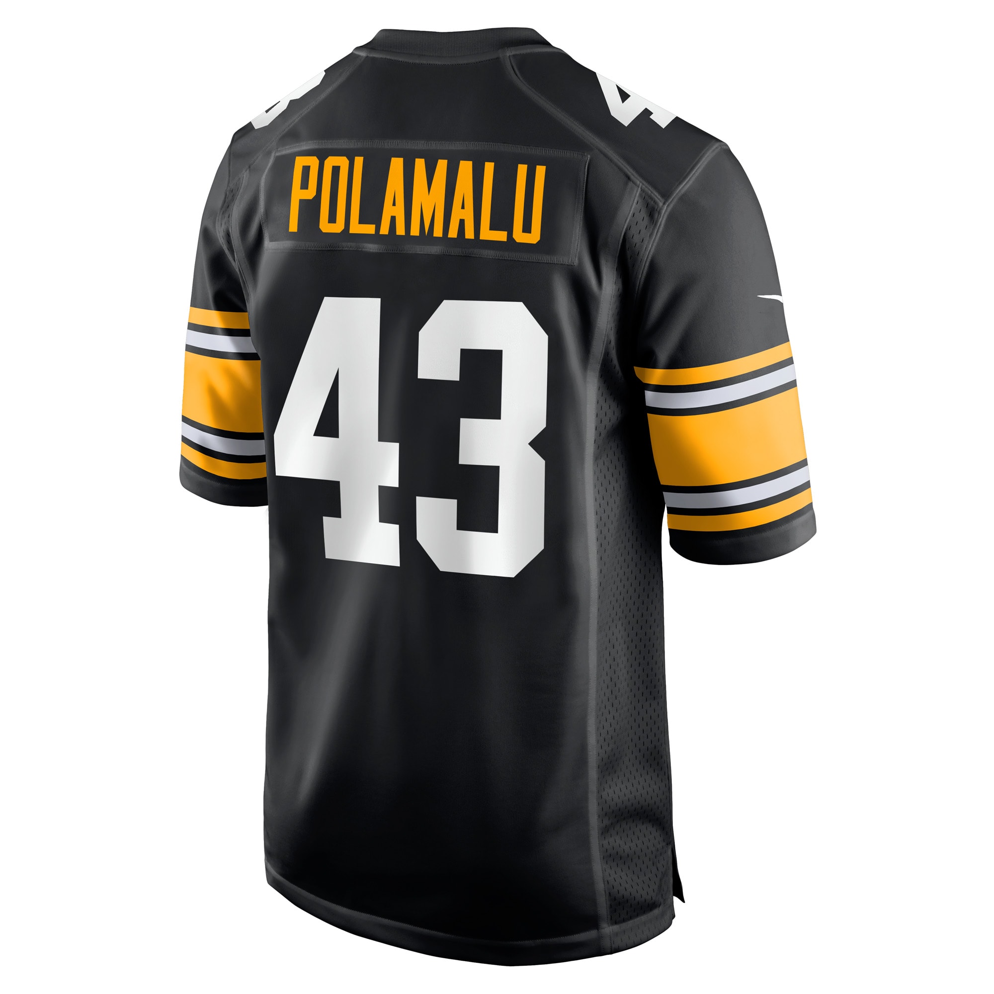 Men's Pittsburgh Steelers Troy Polamalu Nike Black Retired Players Game Jersey