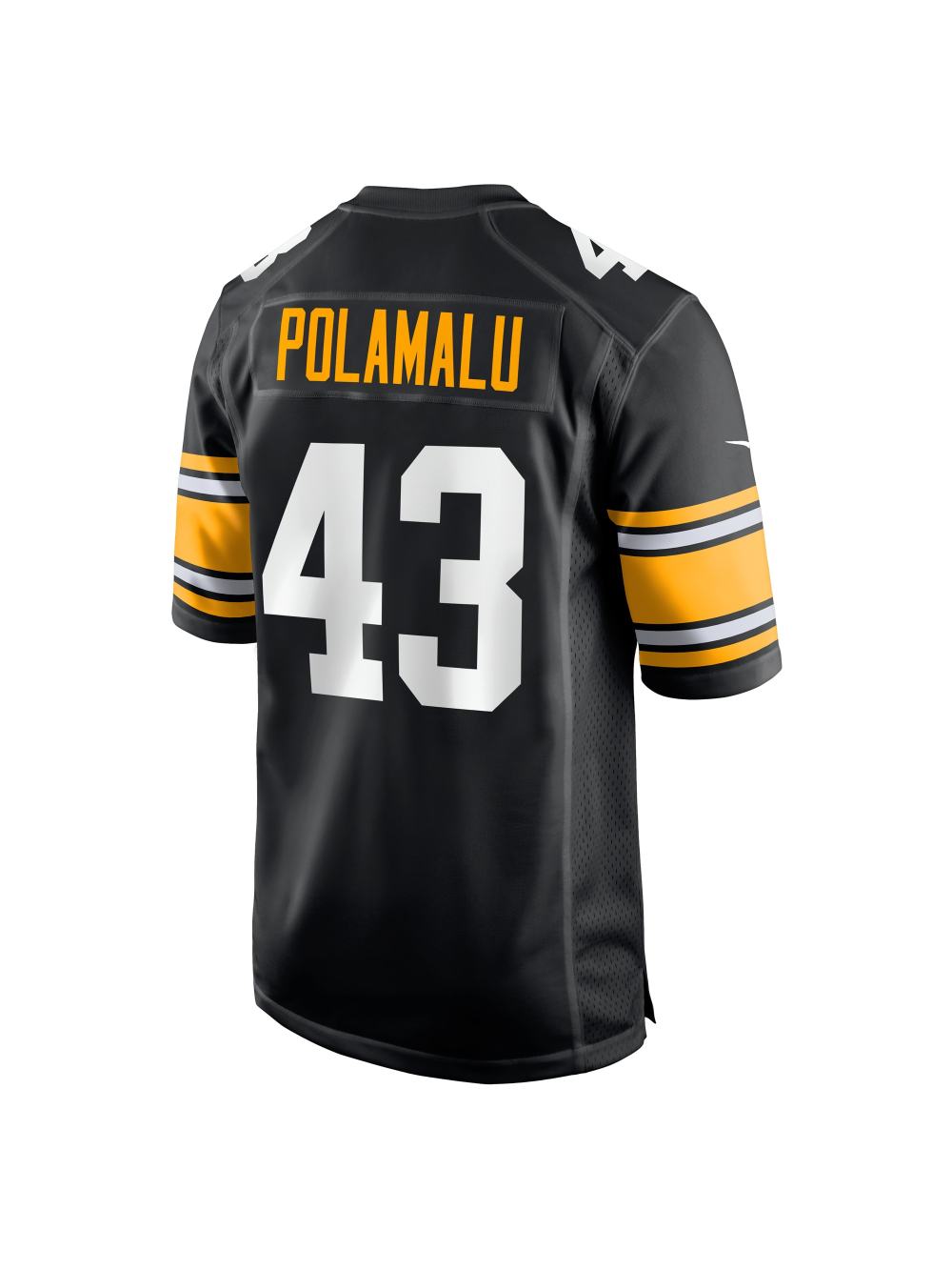 Men's Pittsburgh Steelers Troy Polamalu Nike Black Retired Players Game Jersey