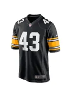 Men's Pittsburgh Steelers Jerome Bettis Nike Black Retired Players Game Jersey