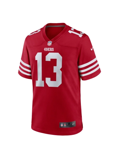 Men's San Francisco 49ers Brock Purdy Nike Scarlet Gamer Jersey 02