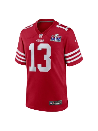 Men's San Francisco 49ers Brock Purdy Nike Scarlet Super Bowl LVIII Game Jersey 02