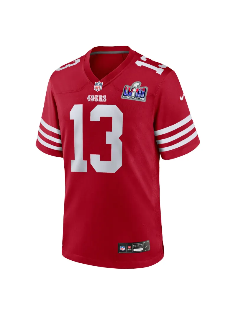 Men's San Francisco 49ers Brock Purdy Nike Scarlet Super Bowl LVIII Game Jersey