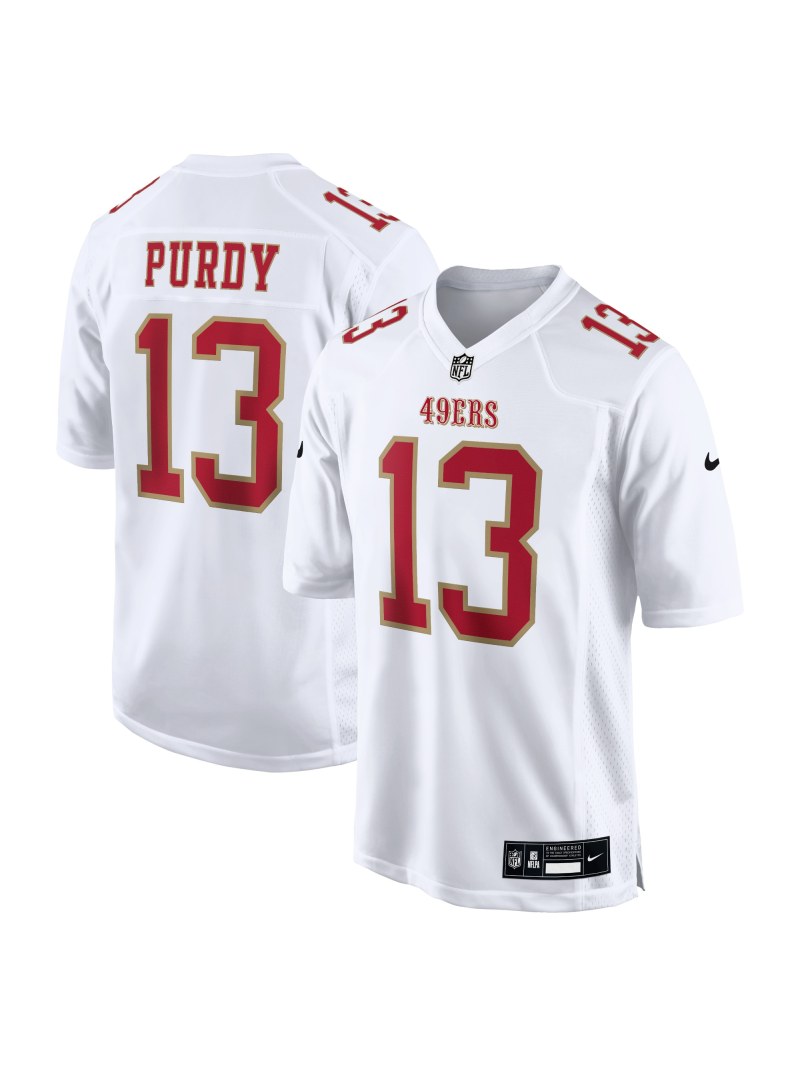 Men's San Francisco 49ers Brock Purdy Nike Tundra White Stylish Game Jersey
