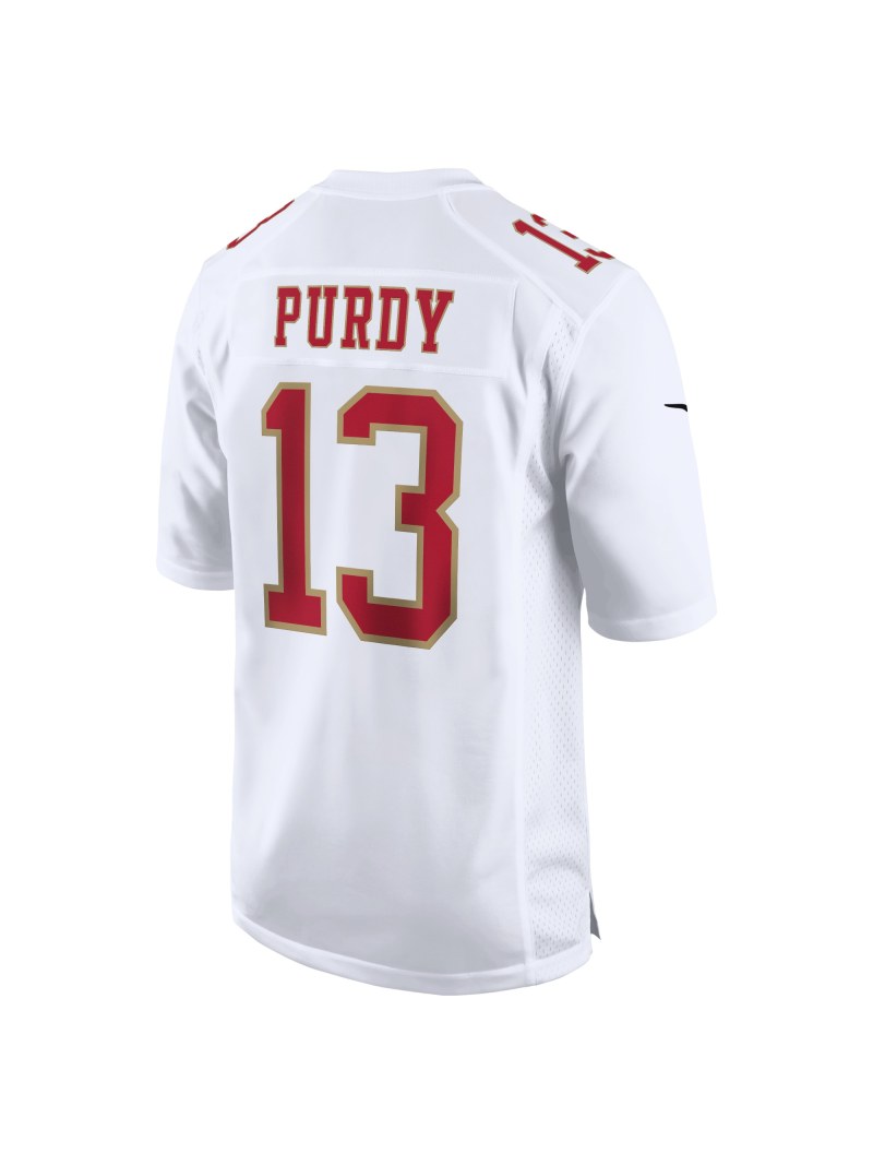 Men's San Francisco 49ers Brock Purdy Nike Tundra White Stylish Game Jersey