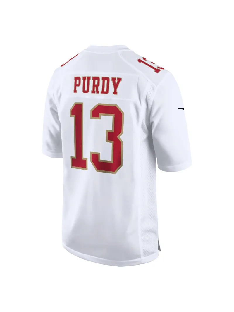 Men's San Francisco 49ers Brock Purdy Nike Tundra White Stylish Game Jersey