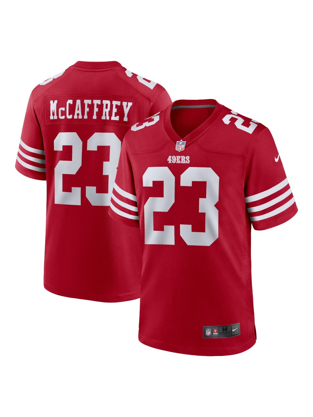 Men's San Francisco 49ers Christian McCaffrey Nike Scarlet Gamer Jersey