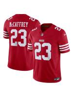 Men's San Francisco 49ers Christian McCaffrey Nike Scarlet Red Super Bowl LVIII Game Jersey
