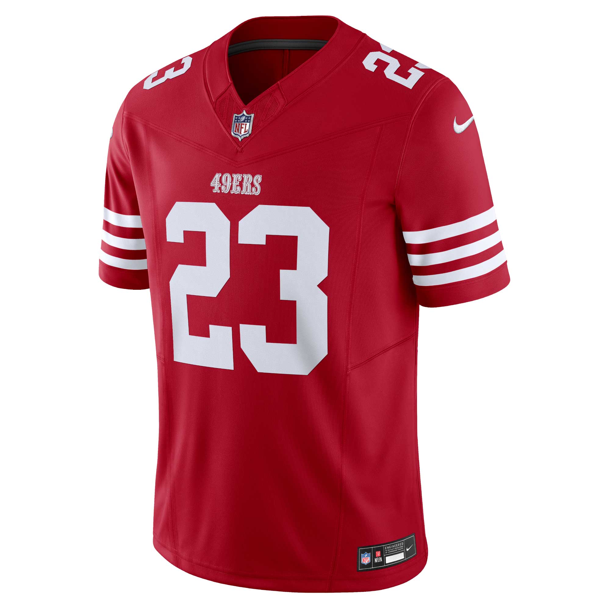 Men's San Francisco 49ers Christian McCaffrey Nike Scarlet Vapor FUSE Limited Jersey