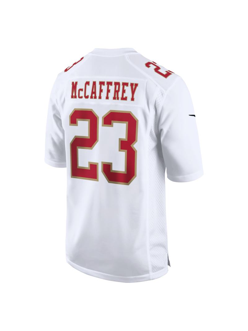 Men's San Francisco 49ers Christian McCaffrey Nike Tundra White Stylish Game Jersey