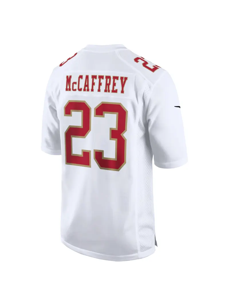 Men's San Francisco 49ers Christian McCaffrey Nike Tundra White Stylish Game Jersey