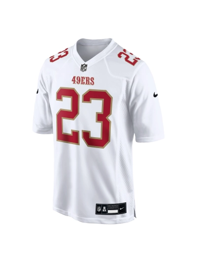 Men's San Francisco 49ers Christian McCaffrey Nike Tundra White Stylish Game Jersey 02