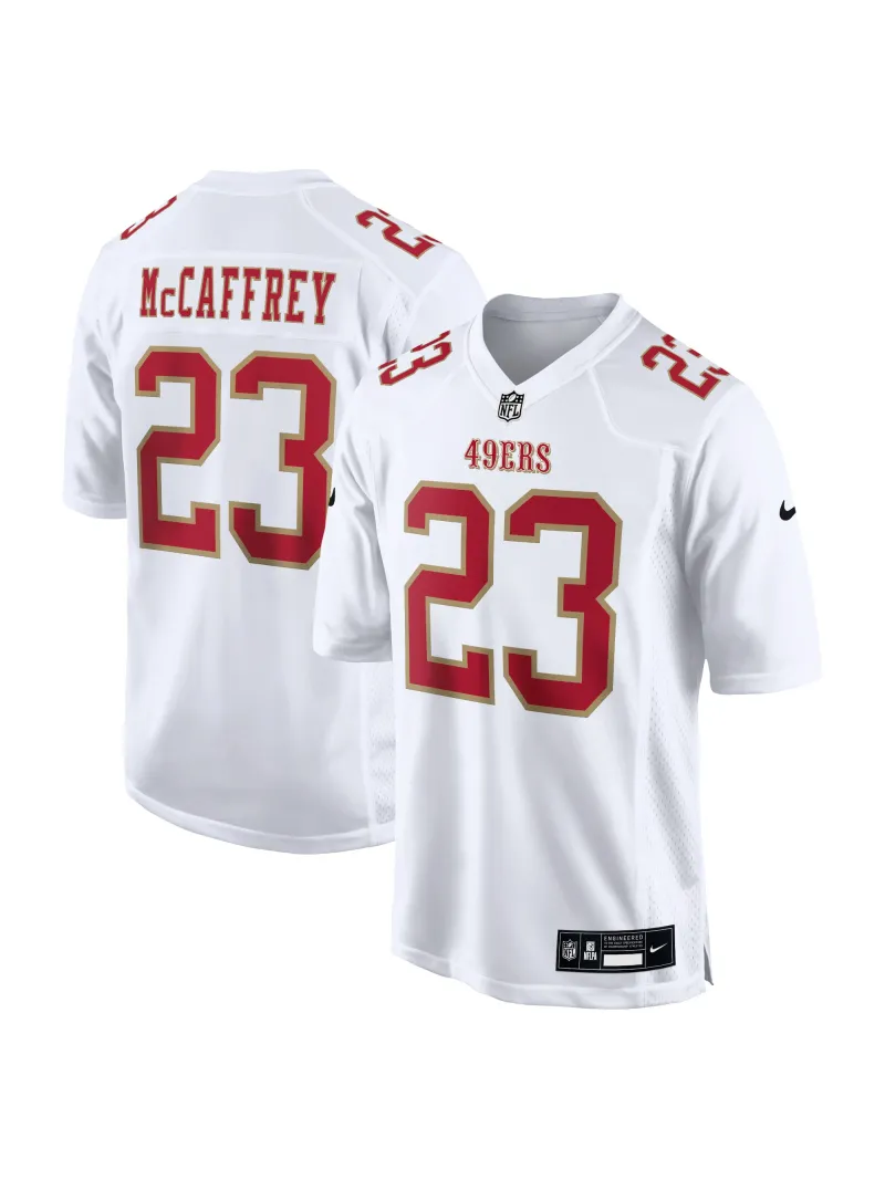 Men's San Francisco 49ers Christian McCaffrey Nike Tundra White Stylish Game Jersey