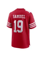 Men's San Francisco 49ers Deebo Samuel Nike Scarlet Super Bowl LVIII Game Jersey
