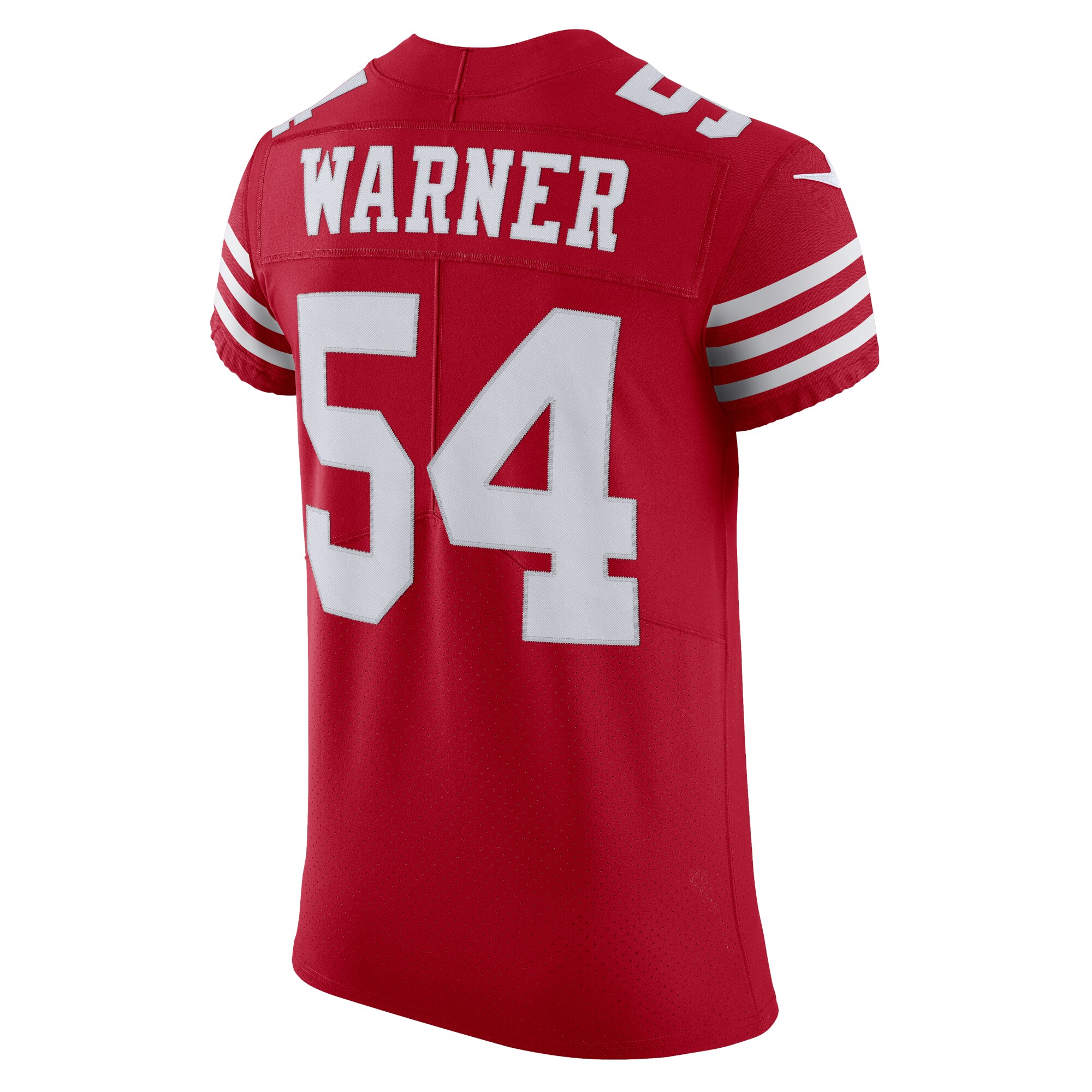 Men's San Francisco 49ers Fred Warner Nike Scarlet Vapor Elite Jersey