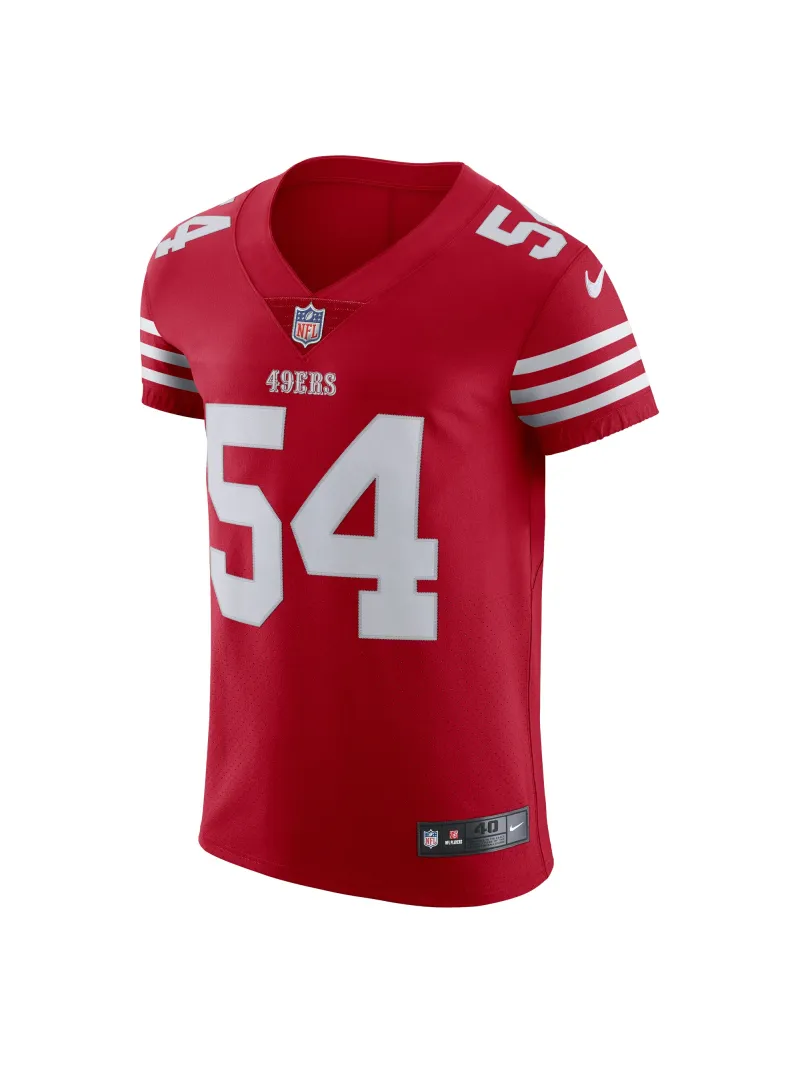 Men's San Francisco 49ers Fred Warner Nike Scarlet Vapor Elite Jersey