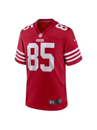 Men's San Francisco 49ers George Kittle Nike Scarlet Players Game Jersey 02