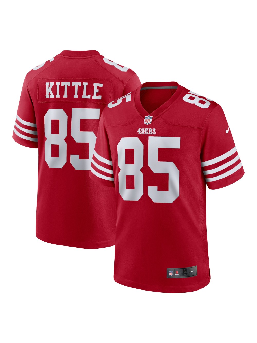 Men's San Francisco 49ers George Kittle Nike Scarlet Players Game Jersey