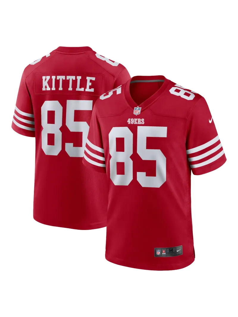 Men's San Francisco 49ers George Kittle Nike Scarlet Players Game Jersey