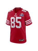 Men's San Francisco 49ers George Kittle Nike Scarlet Super Bowl LVIII Game Jersey