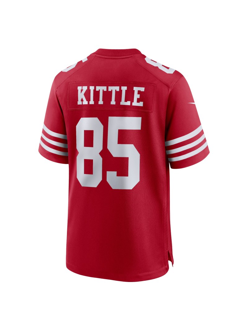 Men's San Francisco 49ers George Kittle Nike Scarlet Super Bowl LVIII Game Jersey