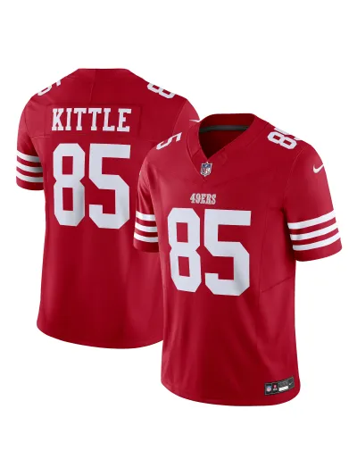 Men's San Francisco 49ers George Kittle Nike Scarlet Vapor FUSE Limited Jersey 01