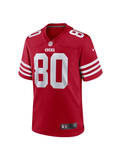Men's San Francisco 49ers Jerry Rice Nike Scarlet Red Retired Team Player Game Jersey 02