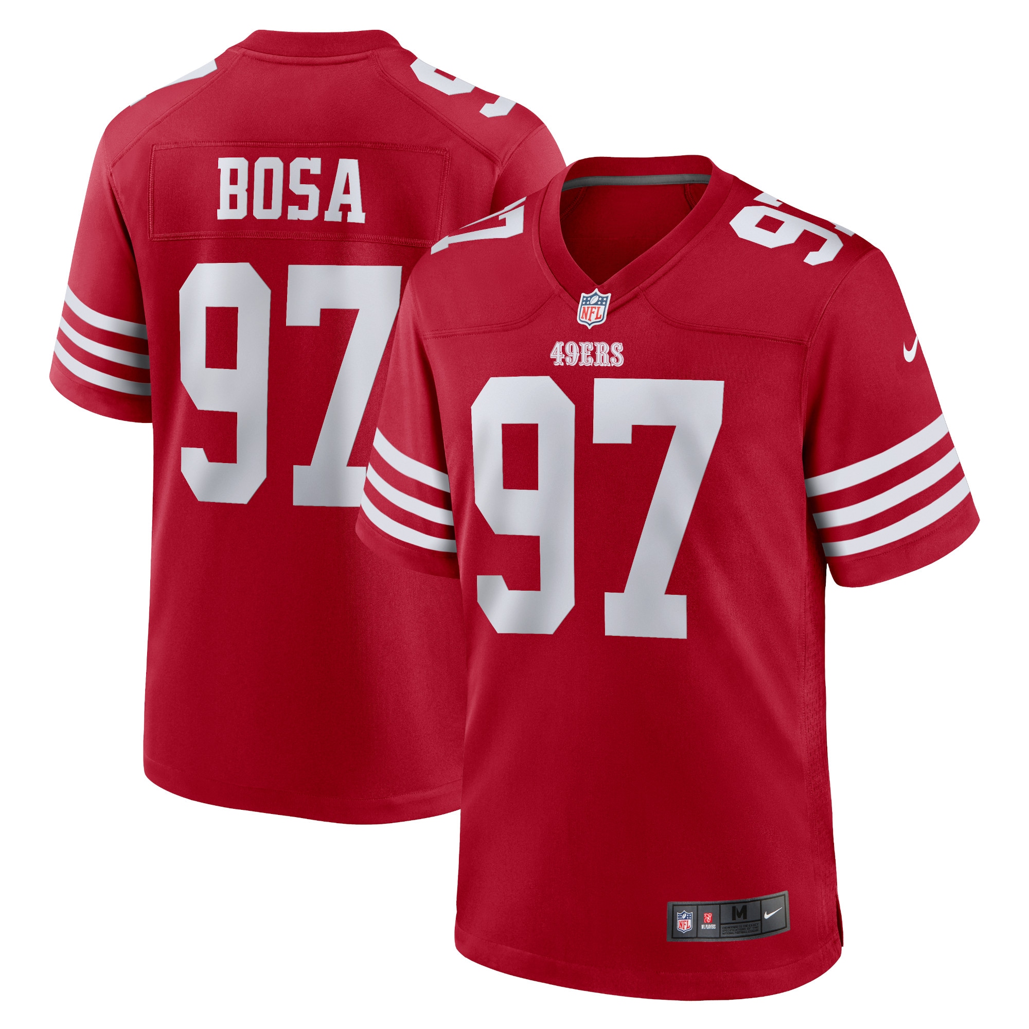 Men's San Francisco 49ers Nick Bosa Nike Scarlet Players Game Jersey