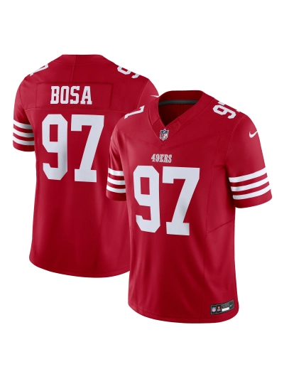 Men's San Francisco 49ers Nick Bosa Nike Scarlet Vapor FUSE Limited Jersey 01