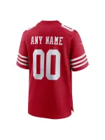 Men's San Francisco 49ers Nike Scarlet Custom Jersey