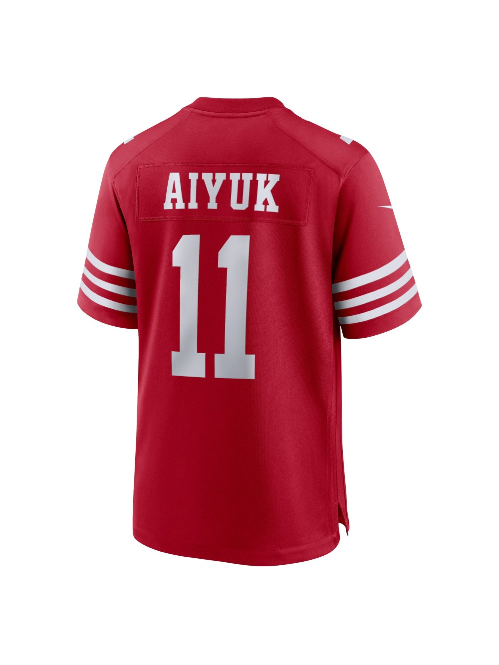 Men's San Francisco 49ers Brandon Aiyuk Nike Scarlet Team Player Game Jersey