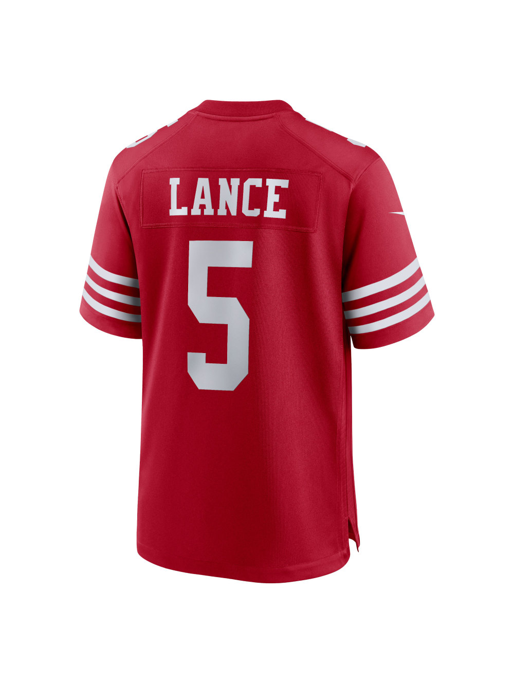 Men's San Francisco 49ers Trey Lance Nike Scarlet Game Jersey