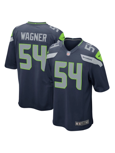 Men's Seattle Seahawks Bobby Wagner Nike Collegiate Navy Game Jersey 01