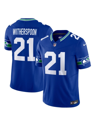 Men's Seattle Seahawks Devon Witherspoon Nike Royal Alternate Vapor FUSE Limited Jersey 01