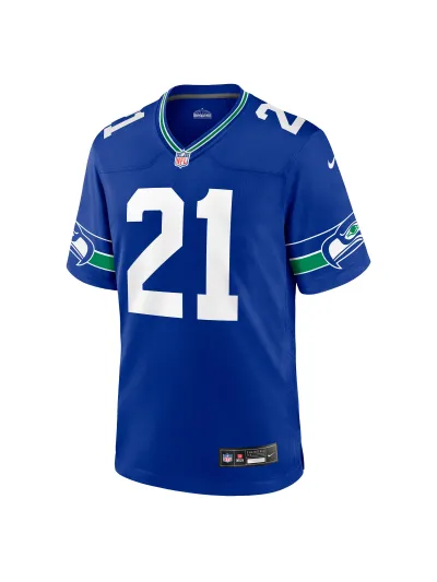 Men's Seattle Seahawks Devon Witherspoon Nike Royals Retro Players Game Jersey 02