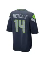 Men's Seattle Seahawks DK Metcalf Nike College Navy Game Jersey