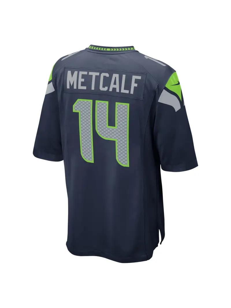 Men's Seattle Seahawks DK Metcalf Nike College Navy Game Jersey