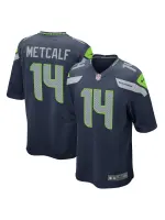 Men's Seattle Seahawks DK Metcalf Nike College Navy Game Jersey