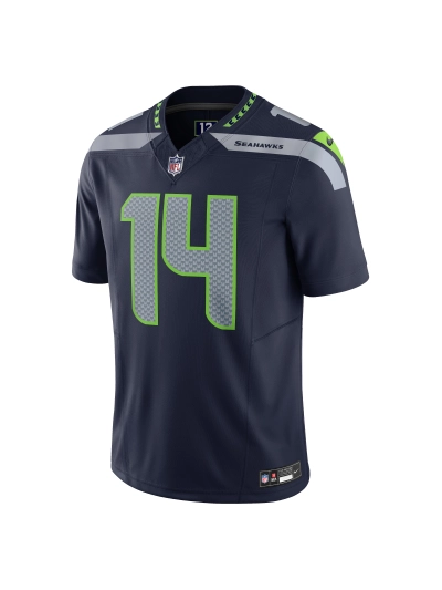 Men's Seattle Seahawks DK Metcalf Nike Navy Vapor FUSE Limited Jersey 02
