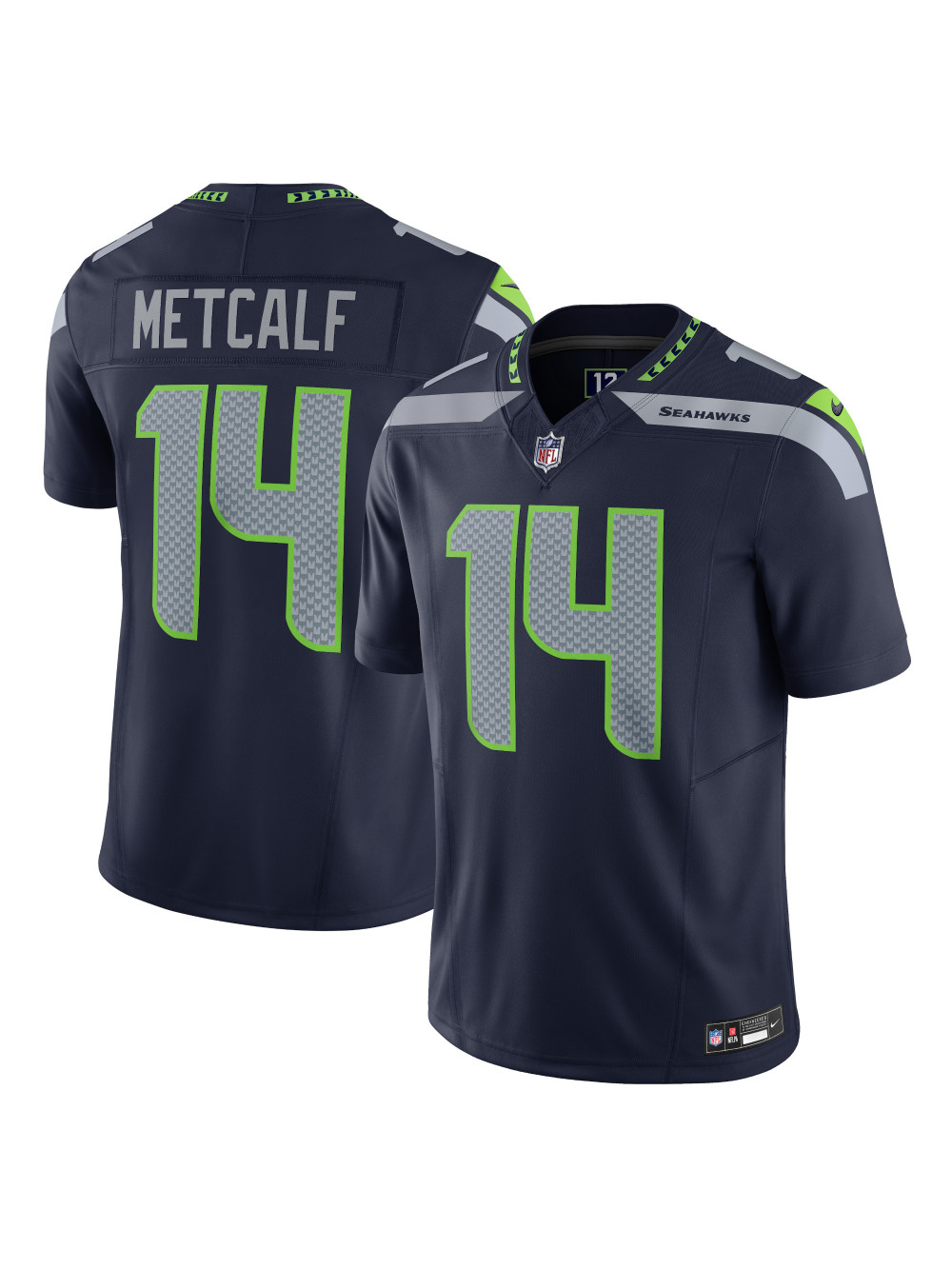 Men's Seattle Seahawks DK Metcalf Nike Navy Vapor FUSE Limited Jersey