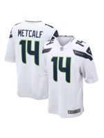 Men's Seattle Seahawks DK Metcalf Nike White Game Jersey