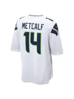 Men's Seattle Seahawks DK Metcalf Nike White Game Jersey