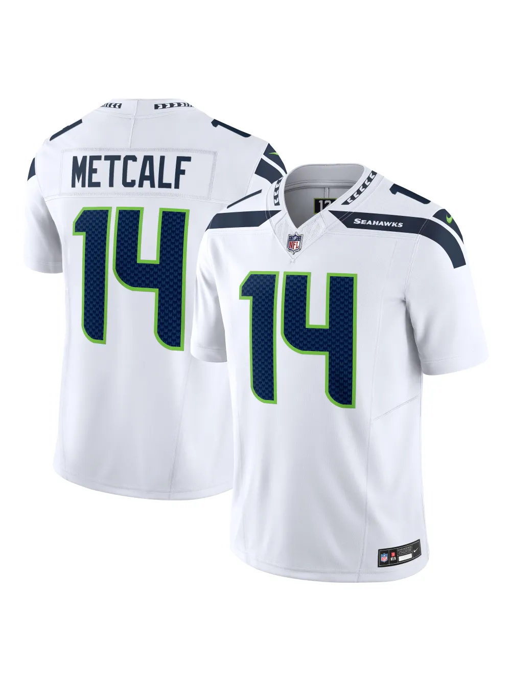 Men's Seattle Seahawks DK Metcalf Nike White Vapor FUSE Limited Jersey