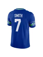 Men's Seattle Seahawks Geno Smith Nike Royal Alternate Vapor FUSE Limited Jersey
