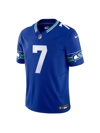 Men's Seattle Seahawks Geno Smith Nike Royal Alternate Vapor FUSE Limited Jersey 02