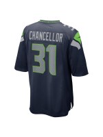 Men's Seattle Seahawks Kam Chancellor Nike Collegiate Navy Retired Player Game Jersey