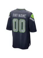 Men's Seattle Seahawks Nike College Navy Custom Game Jersey