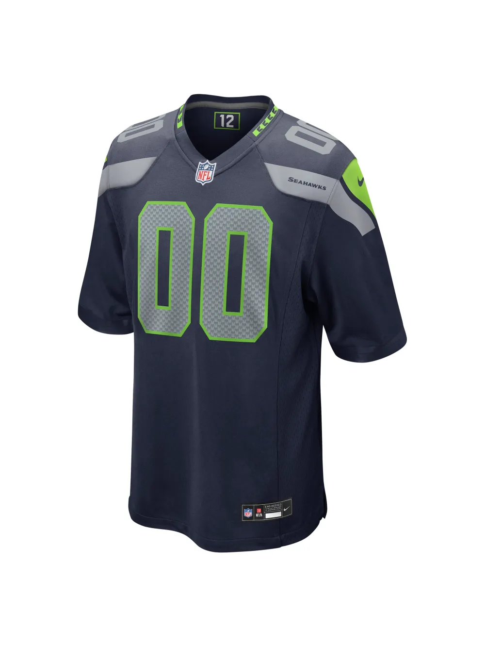 Men's Seattle Seahawks Nike College Navy Custom Game Jersey